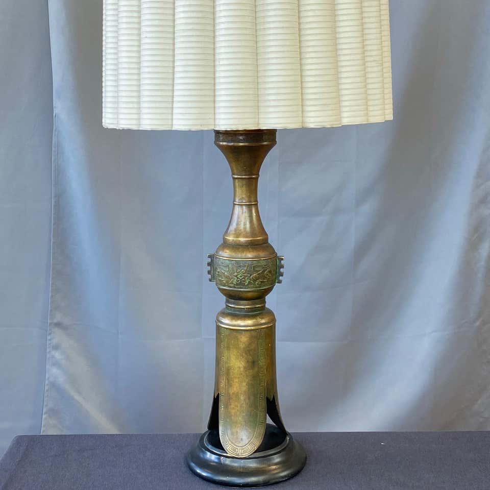 tall brass table lamp