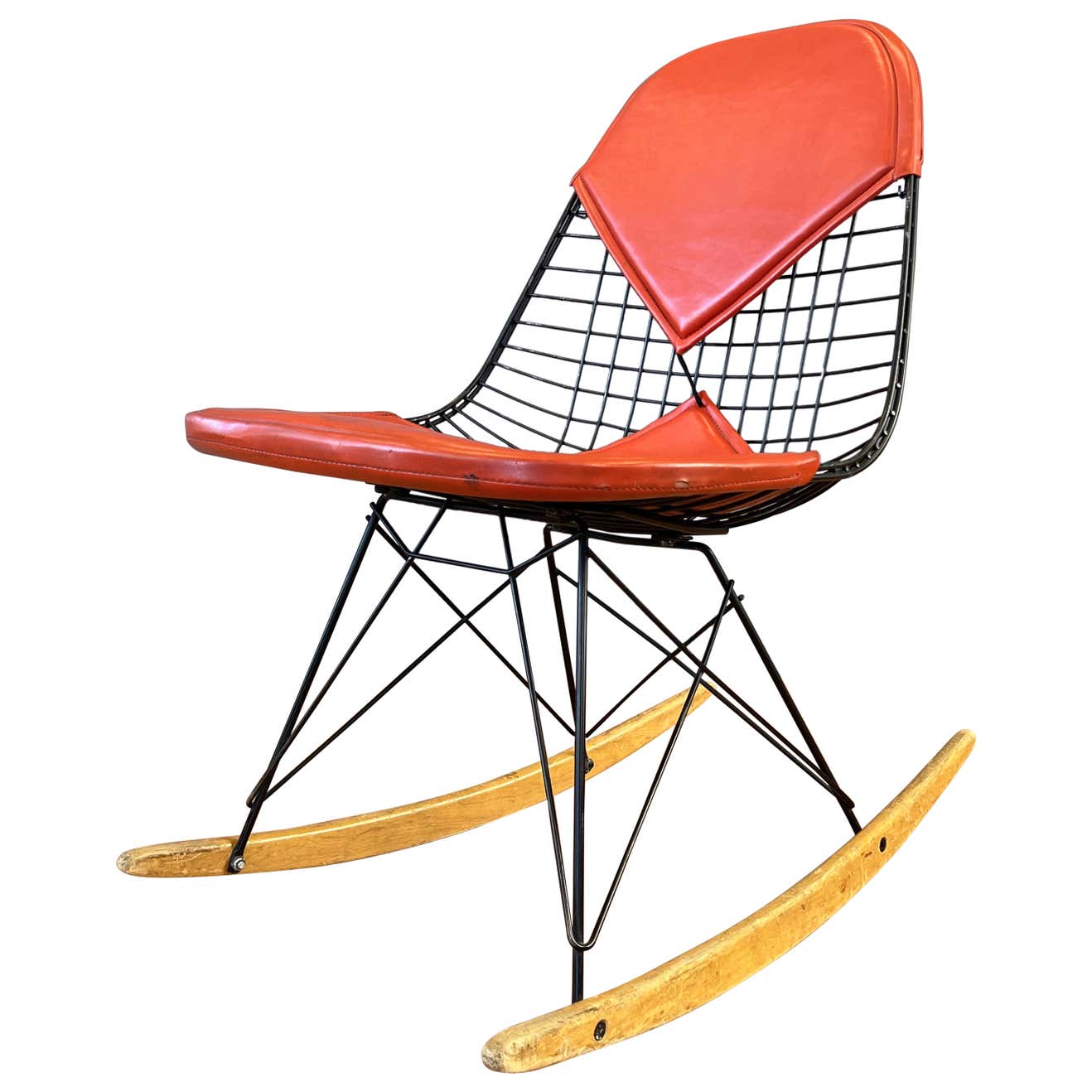 Mid-century seating including Eames rockers at Past Perfect