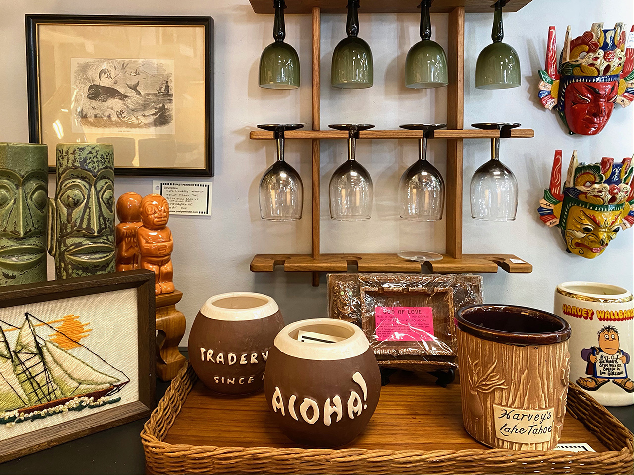 Curated antiques and decor inside the Past Perfect showroom
