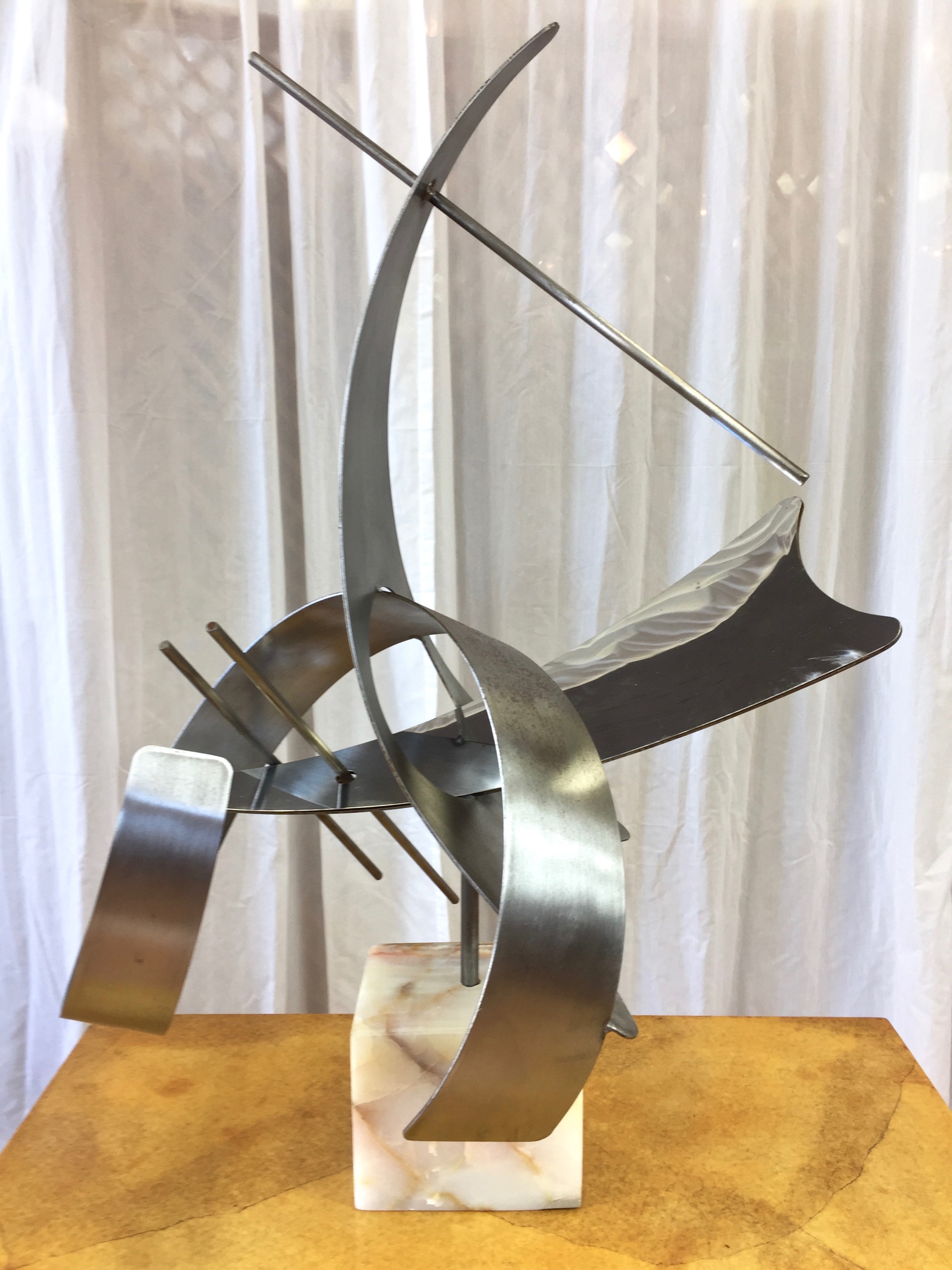 Monumental Abstract Steel Sculpture by Curtis Jeré - Past Perfect