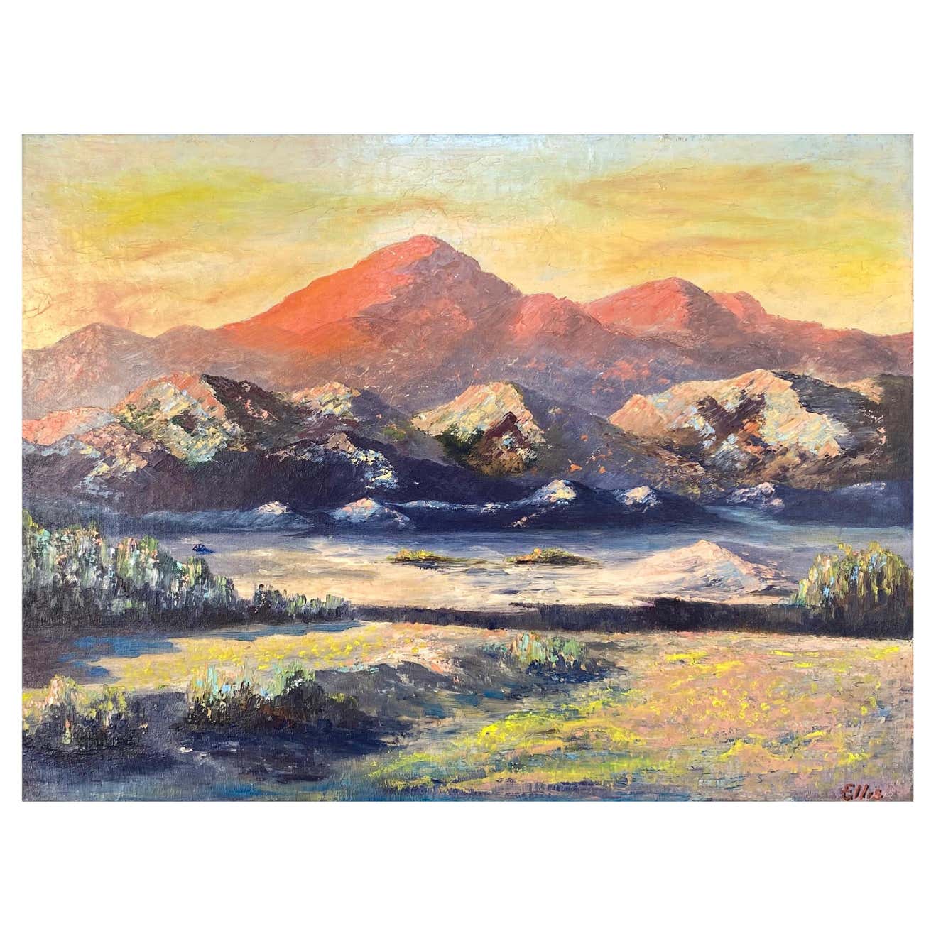 Ellis, Impressionist Landscape Painting of the American West, 1950s ...